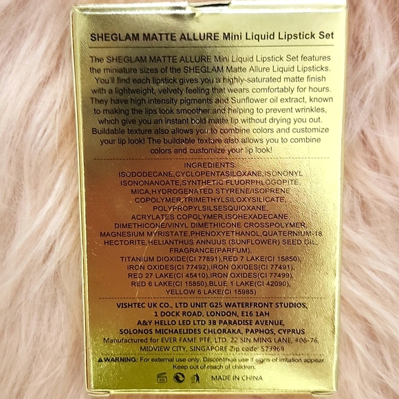 Brand New SHEGLAM Mini Liquid Lipstick Set- 3 CT. - Picture 2 of 3